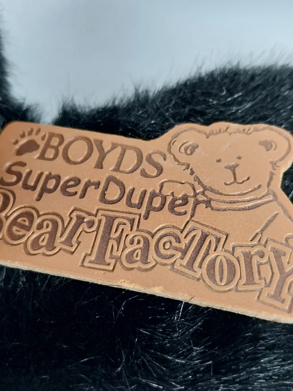 Vintage Boyds Bears Super Duper Black Plush 16